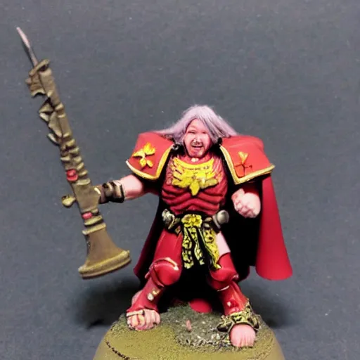 Prompt: chris chan as the emperor of mankind from war hammer 4 0 k