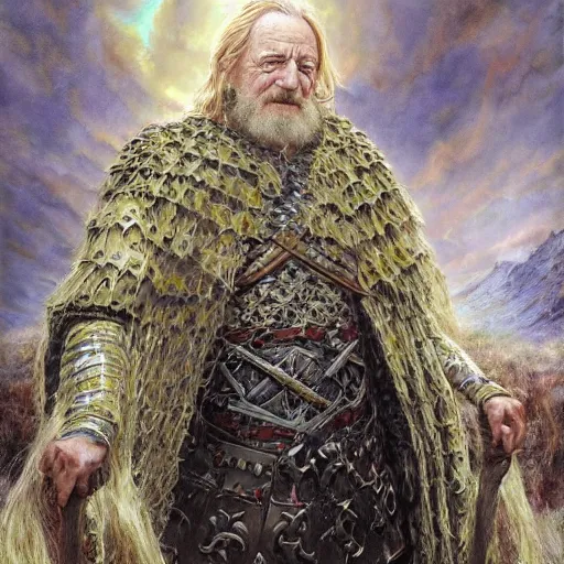 Image similar to old wise king Theoden of Rohan by Mark Brooks, Donato Giancola, Victor Nizovtsev, Scarlett Hooft, Graafland, Chris Moore