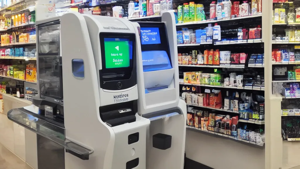 Image similar to instax efficacious convenience store robo - cashier