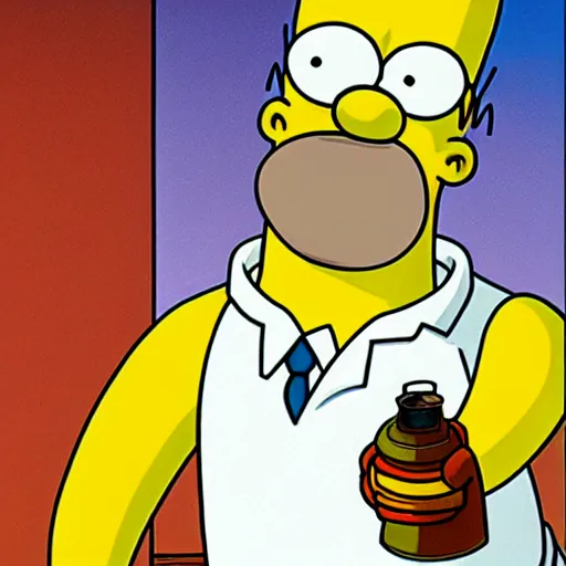 Image similar to Homer Simpson as a character In pulp fiction