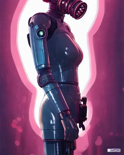 Image similar to cyborg sansa stark wearing octopus!!! gas mask, audrey plaza, fine detail!! anime!! realistic shaded lighting!! poster by ilya kuvshinov katsuhiro otomo ghost in the shell, magali villeneuve, artgerm, jeremy lipkin and michael garmash and rob rey