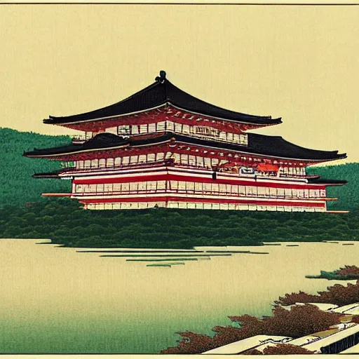 Image similar to the Imperial Palace,Hasui Kawase