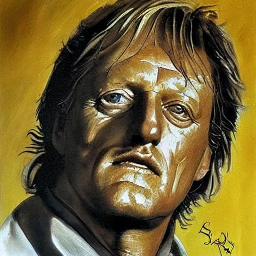 Prompt: portrait of rutger hauer, painting by salvador dali, concept art, masterpiece