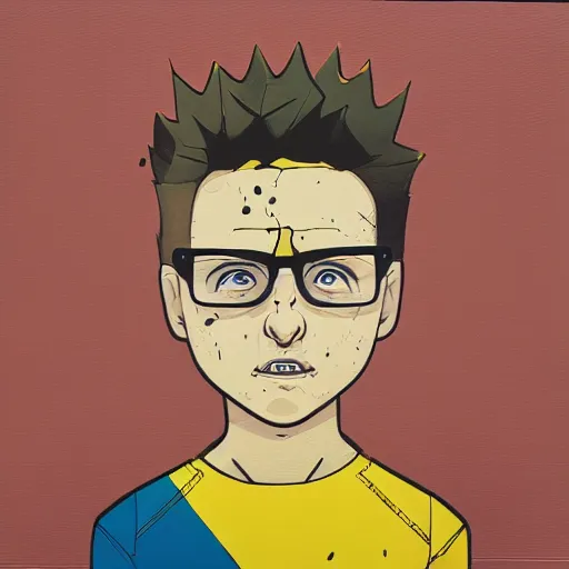 Prompt: Evil Morty Profile Picture by Sachin Teng, asymmetrical, Organic Painting , Matte Painting, geometric shapes, hard edges, graffiti, street art, 300 dpi :2 by Sachin Teng:4