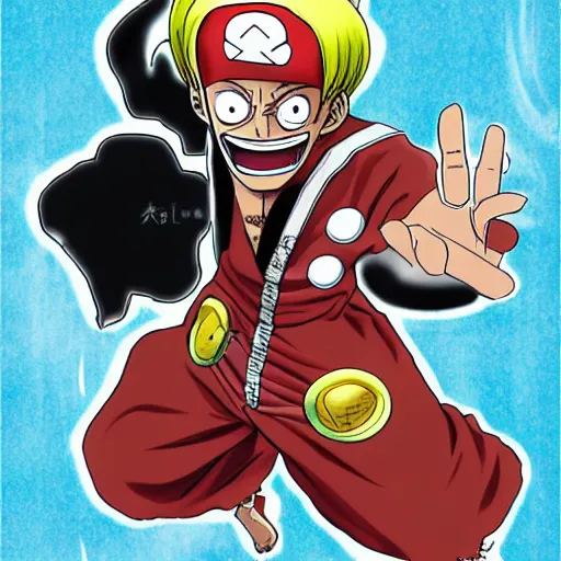 Image similar to robert downey jr as character in one piece manga, sketch design