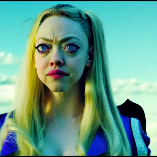 Prompt: cinematic scene with amanda seyfried as jolyne from jojo's bizarre adventure, live action film, stone ocean, dramatic, small details, volumetric lighting, still frame