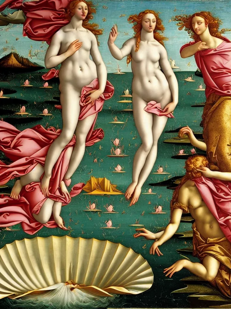 Prompt: the birth of venus, renaissance, highly detailed