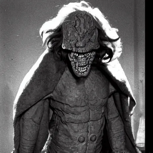 Prompt: monster from Doctor Who, 1970s