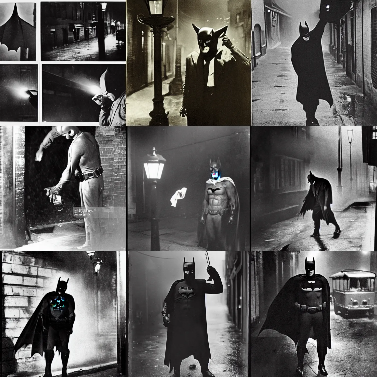 1930's photos of batman caught removing his mask under | Stable Diffusion |  OpenArt