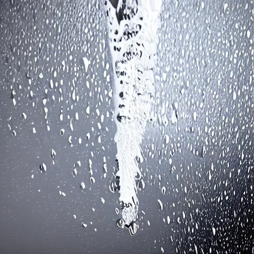 Image similar to cgi liquid drop falling fast metal liquid