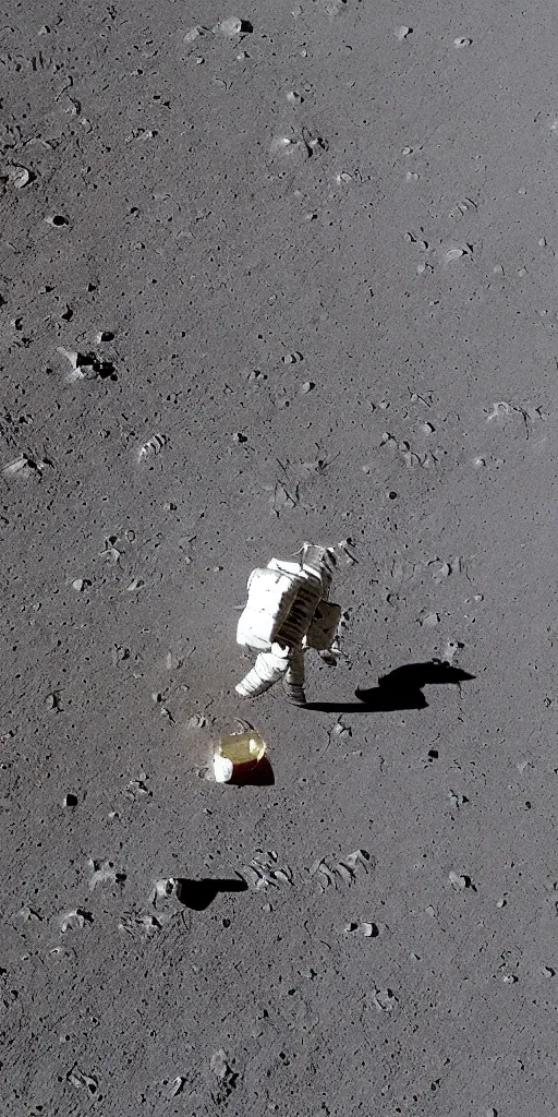 Image similar to chinese astronaut landing on the moon.