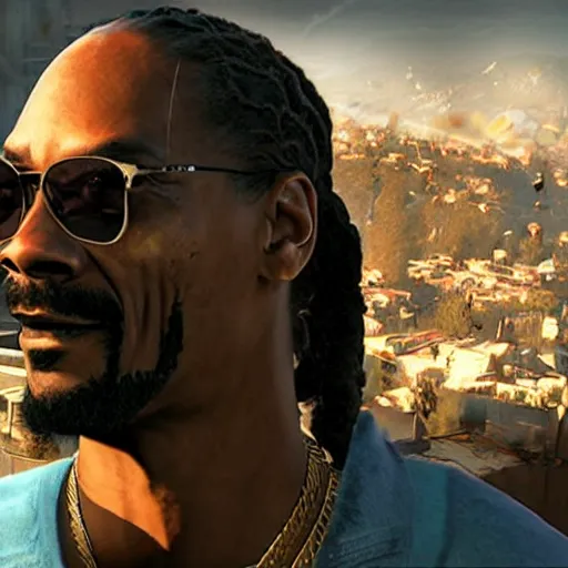 Prompt: Snoop Dogg in Dying Light 2