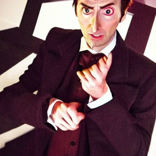 Prompt: David Tennant Dressed as William Hartnell