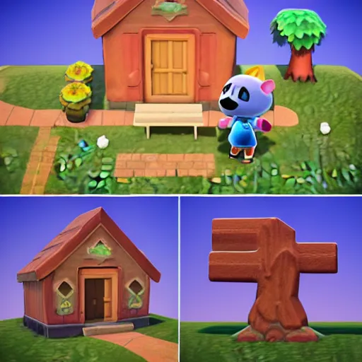 Prompt: 3 d render, animal crossing style, bryce 3 d style, atlantis, magical, ragnarok online, mmorpg, video game scene