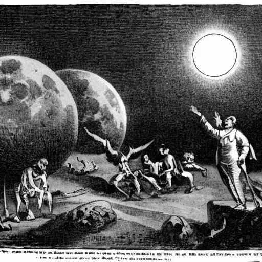 Image similar to the great moon hoax of 1 8 3 5