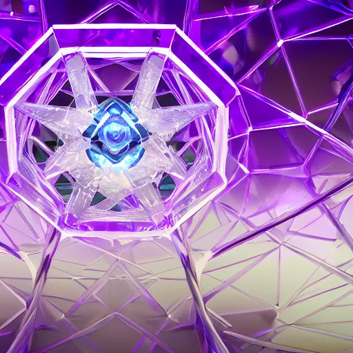 Prompt: purple powerful magic symbol crystal - helix structure, epic legends game icon, stylized digital illustration, radiating, a glowing aura, global illumination, ray tracing, hdr, unreal engine, octane render, trending on arstation, by ian pesty and katarzyna bek - chmiel