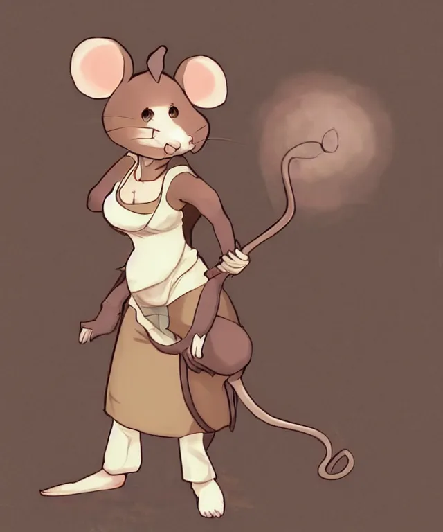 Image similar to the selfless female anthropomorphic mouse midwife. her wardrobe is complicated in the style of slice of life anime in the style of anti - art trending on artstation deviantart pinterest photorealistic hd 8 k highlights and shadow detailed high resolution