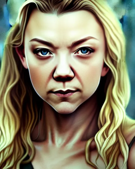 Image similar to natalie dormer, character portrait, portrait, close up, concept art,,,