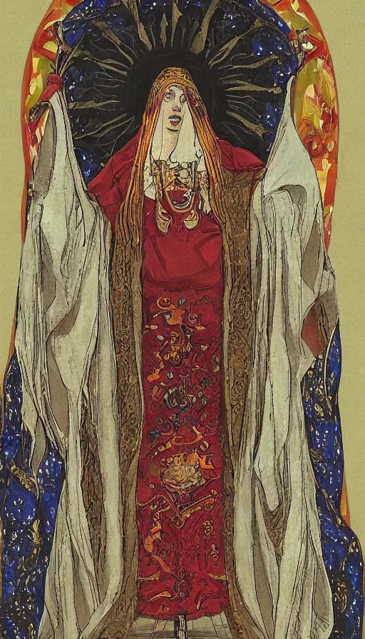 Image similar to the high priestess