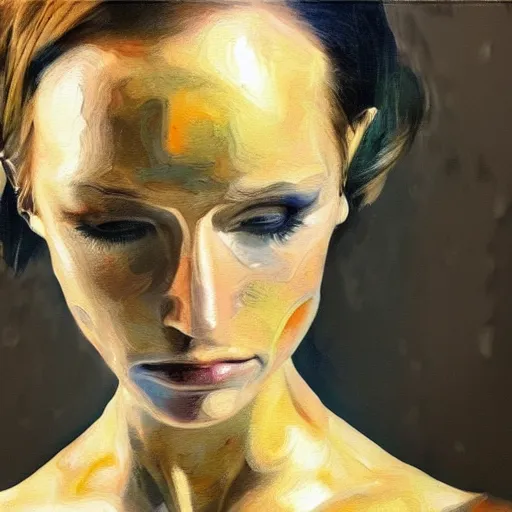 Prompt: A painting improvised by Artificial Intelligence, hyper-realistic