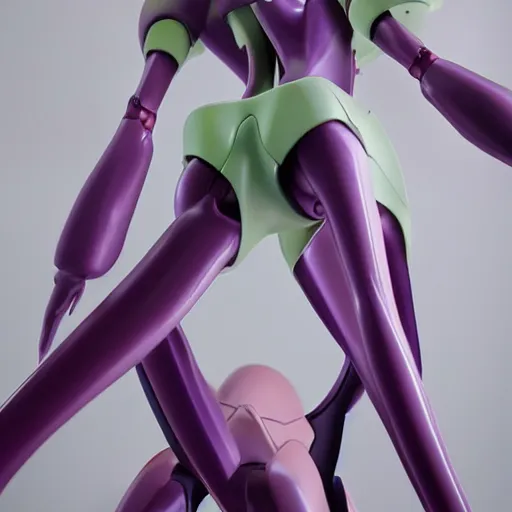 Image similar to Eva-01 from Evangelion, realistic, photograph, in focus