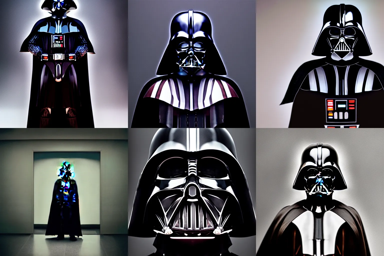 Prompt: a portrait of darth vader in the style of annie leibovitz, award winning photograph