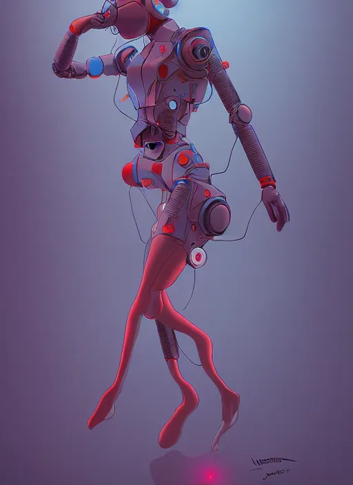 Image similar to fog bionic vogue, james jean, trending on artstation