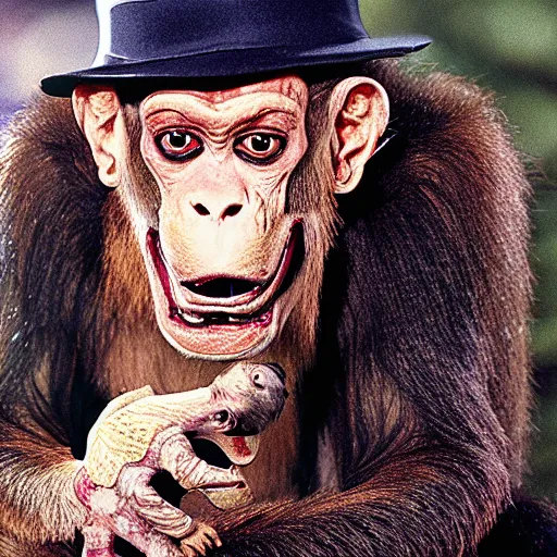 Image similar to freddy krueger as a monkey