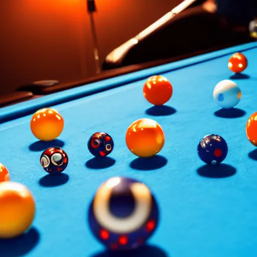 Prompt: planets of the galaxy as pool balls on a pool table with aliens holding pool sticks and drinking alien drinks movie still, cinematic, photorealistic, extreme detail, sharp focus, 8 k, intricate, hyper detailed, realistic, cinematic lighting