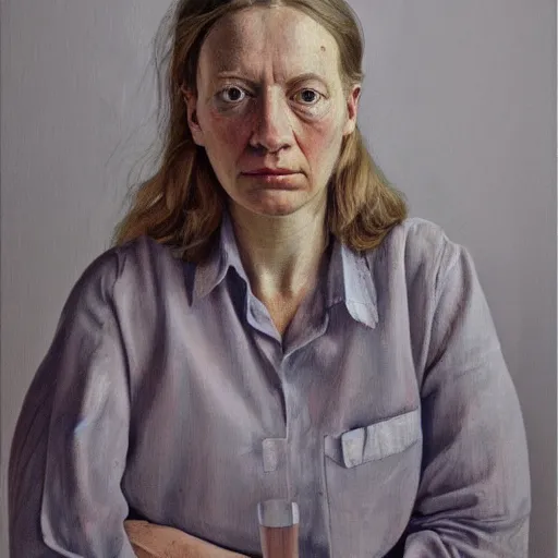 Image similar to high quality high detail painting by lucian freud, hd, portrait of liv tylor, photorealistic lighting