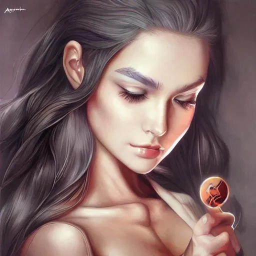 Image similar to masterpiece by Artgerm