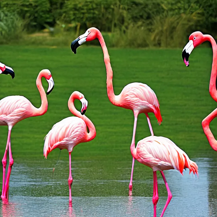 Image similar to flamingo lawn monsters at vanvcouver,british columbia,canada