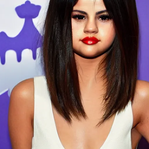 Image similar to selena gomez with celery hair