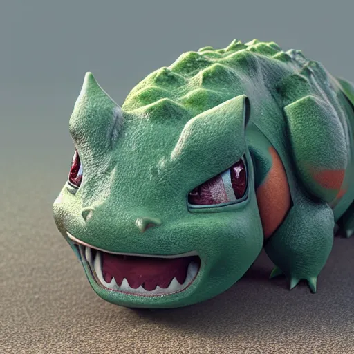 Prompt: bulbasaur, photorealistic, award winning photograph, intricate, very detailed, octane render, 4 0 mm