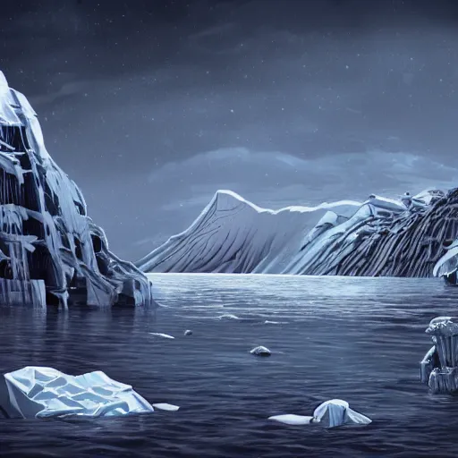 Prompt: idyllic masterpiece mythos of unconditional love of the mother Antarctica, cinematic, establishing shot, extremely high detail, photorealistic, cinematic lighting, intricate line drawings, 8k resolution