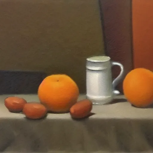 Image similar to still life painting by David Brown, matte,