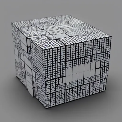 Prompt: 4 d cube