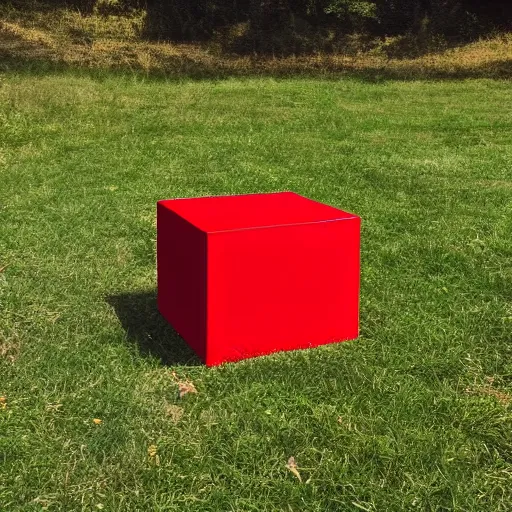 Prompt: a Red Cube under a blue Sphere
