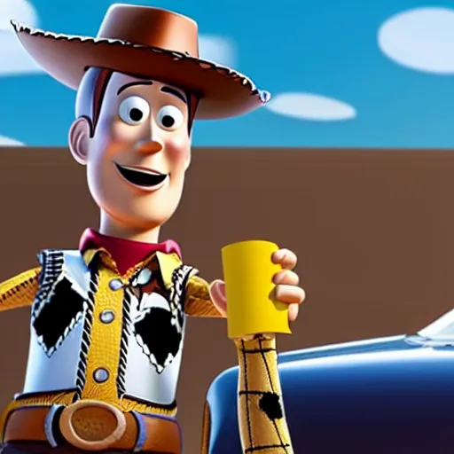 Image similar to Woody from Toy Story stars in Better Call Saul