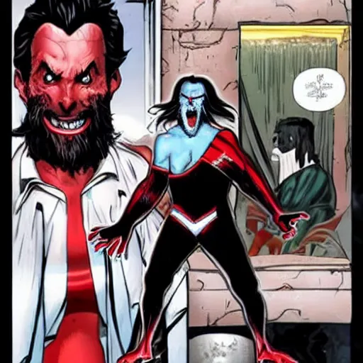 Prompt: Morbius as a soyboy