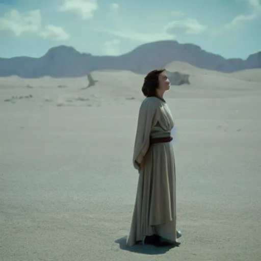 Image similar to photo of Eninem in the movie Star Wars: Episode VII, cinestill, 800t, 35mm, full-HD