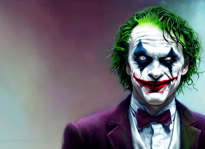 Prompt: highly detailed portrait of mark hamil as the joker, in joker ( 2 0 1 9 ), stephen bliss, unreal engine, fantasy art by greg rutkowski, loish, rhads, ferdinand knab, makoto shinkai and lois van baarle, ilya kuvshinov, rossdraws, tom bagshaw, global illumination, radiant light, detailed and intricate environment