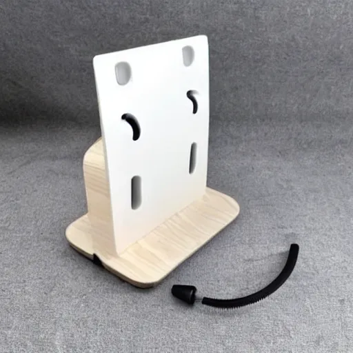 Image similar to a headphone stand in the shape of s cats tail. the base of the headphone stand is the rest of the cat