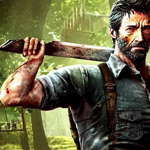 Image similar to Hugh Jackman as Joel in The Last of Us TV series