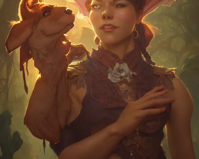 Image similar to photography of scooby doo, deep focus, d & d, fantasy, intricate, elegant, highly detailed, digital painting, artstation, concept art, matte, sharp focus, illustration, hearthstone, art by artgerm and greg rutkowski and alphonse mucha