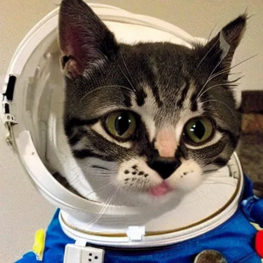 Prompt: cute kitty astronaut