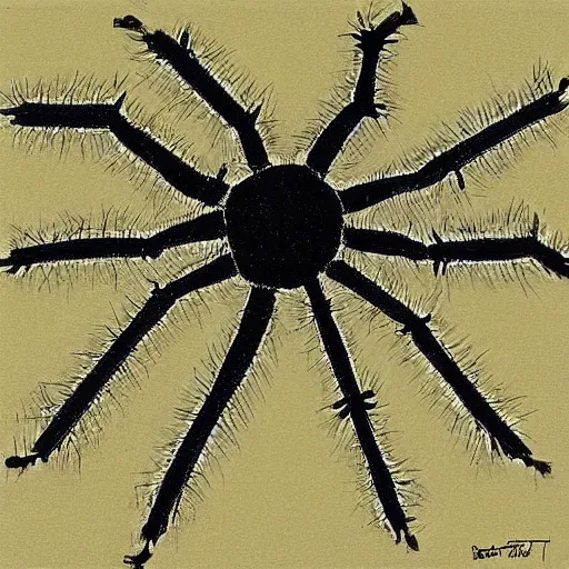 Image similar to robert wyatt spider, art by robert wyatt