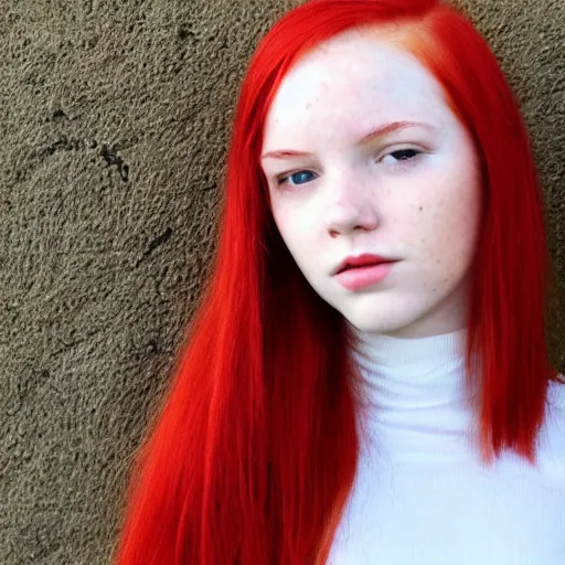 Image similar to girl with red hair