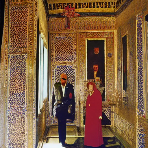 Image similar to photograph inside topkapi palace, jewel thieves, 1963, Kodachrome film