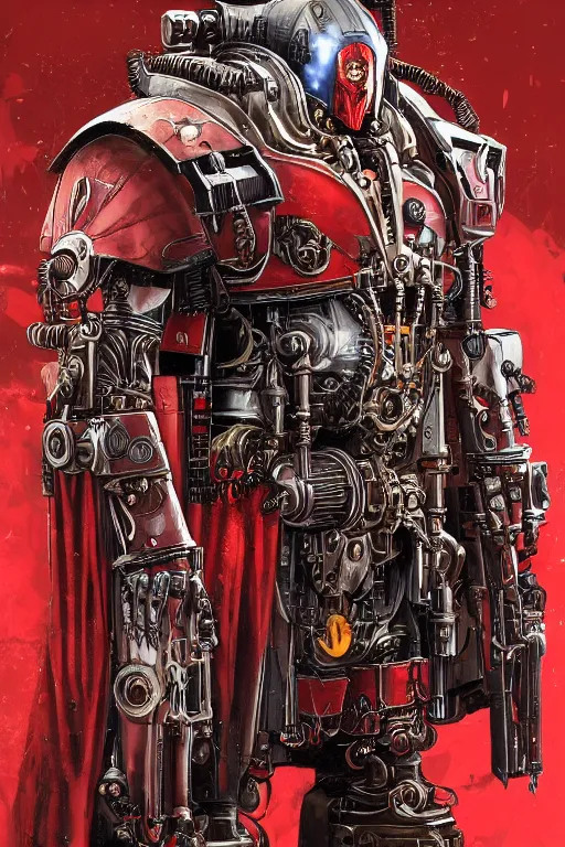 a portrat of the Omnissiah, adeptus mechanicus, Stable Diffusion